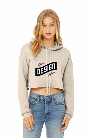 BELLA+CANVAS  ®  Women's Sponge Fleece Cropped Fleece Hoodie