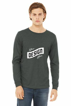 BELLA+CANVAS ® Unisex Heather CVC Long Sleeve Tee BC3501CVC