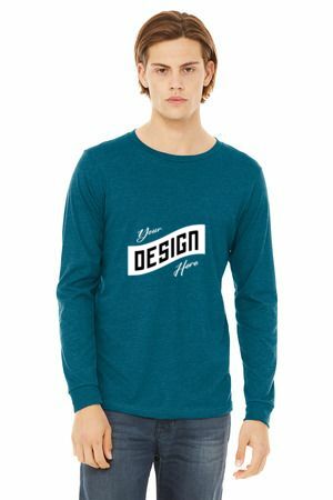 BELLA+CANVAS ® Unisex Heather CVC Long Sleeve Tee BC3501CVC