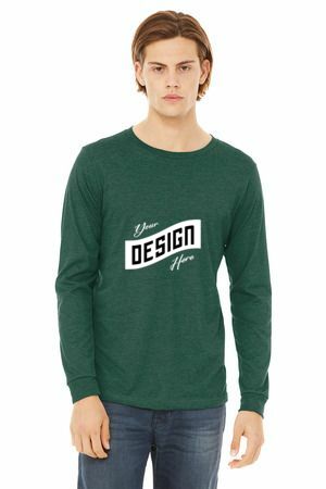BELLA+CANVAS ® Unisex Heather CVC Long Sleeve Tee BC3501CVC