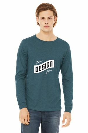 BELLA+CANVAS ® Unisex Heather CVC Long Sleeve Tee BC3501CVC