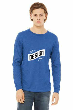BELLA+CANVAS ® Unisex Heather CVC Long Sleeve Tee BC3501CVC
