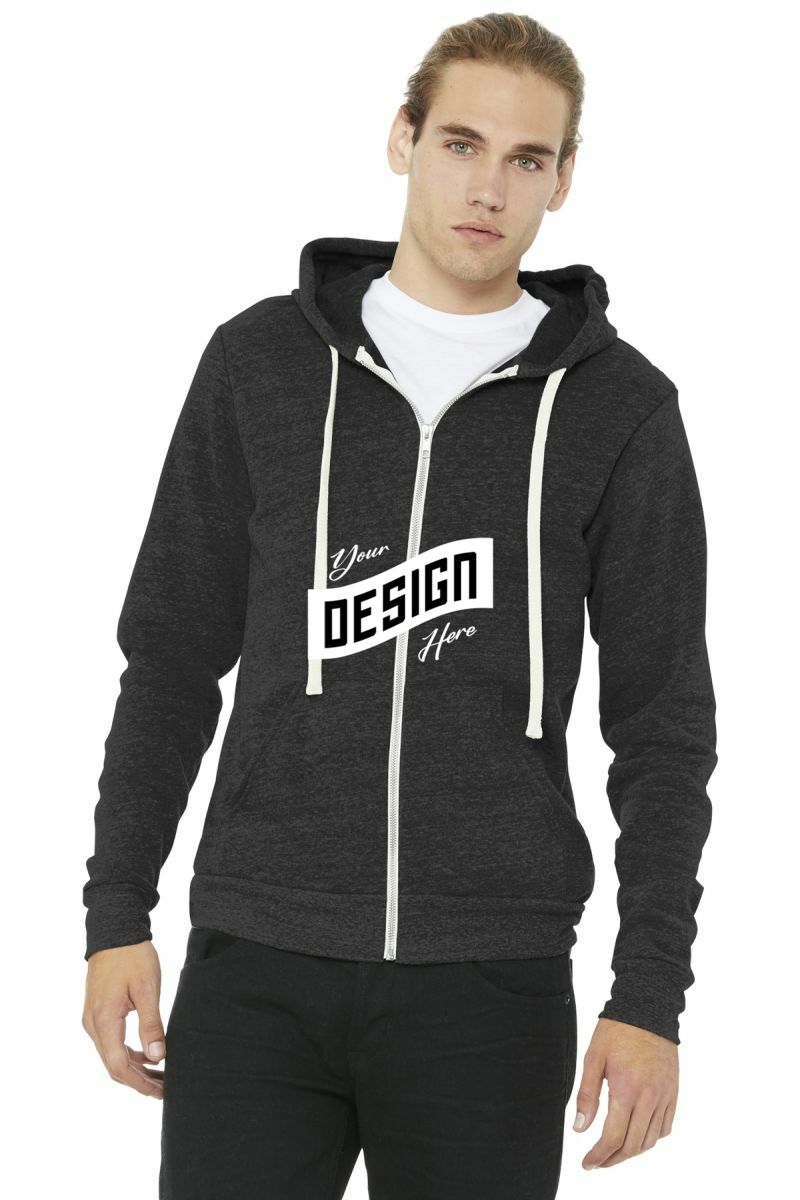 BELLA+CANVAS  ®  Unisex Triblend Sponge Fleece Full-Zip Hoodie