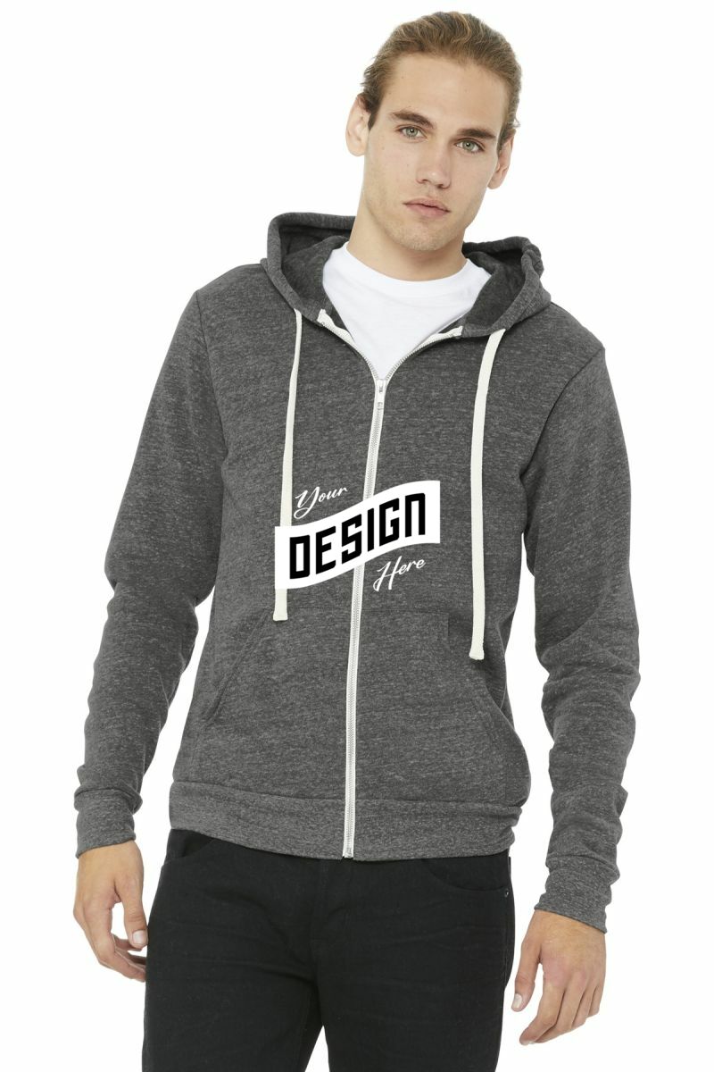 BELLA+CANVAS  ®  Unisex Triblend Sponge Fleece Full-Zip Hoodie