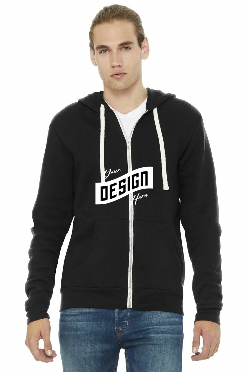 BELLA+CANVAS  ®  Unisex Triblend Sponge Fleece Full-Zip Hoodie