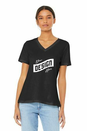 BELLA+CANVAS ® Women's Relaxed Jersey Short Sleeve V-Neck Tee
