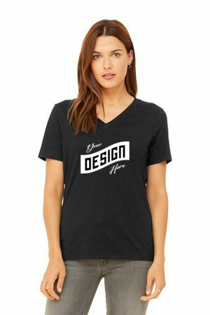 BELLA+CANVAS ® Women's Relaxed Heather CVC V-Neck Tee BC6405CVC