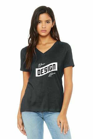 BELLA+CANVAS ® Women's Relaxed Heather CVC V-Neck Tee BC6405CVC