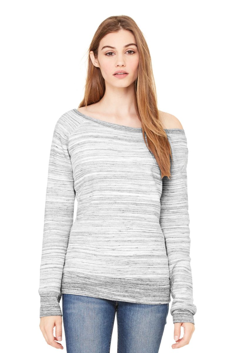  DISCONTINUED  BELLA+CANVAS  ®  Women's Sponge Fleece Wide-Neck Sweatshirt