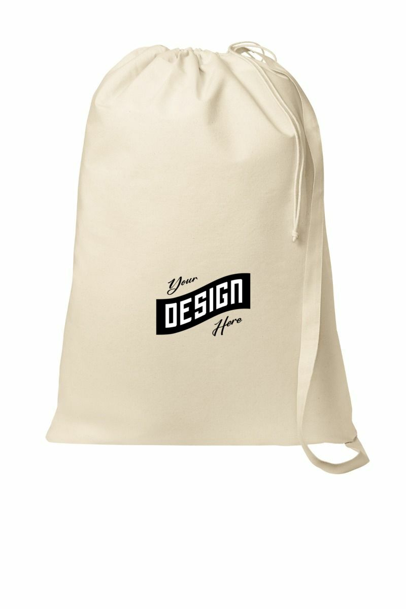 Natural Cotton Laundry Bags For Collegiate