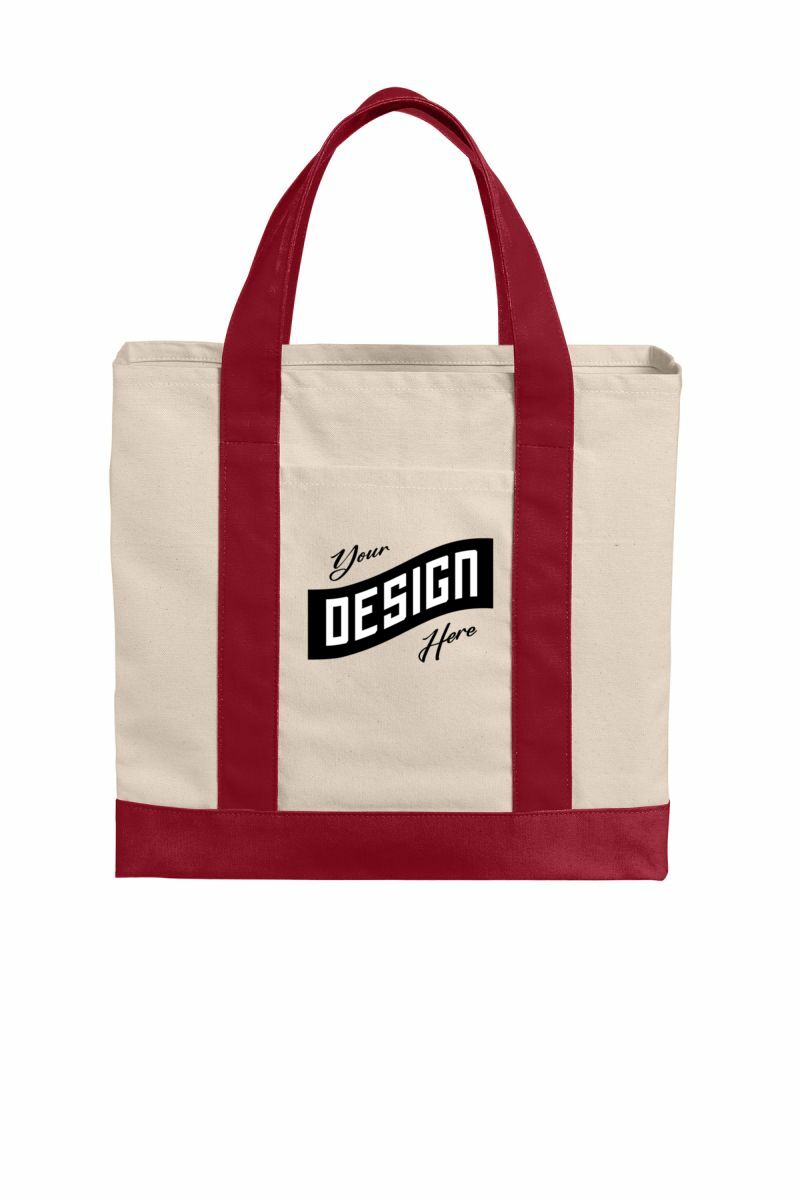 Port Authority ®  Cotton Canvas Two-Tone Tote BG429