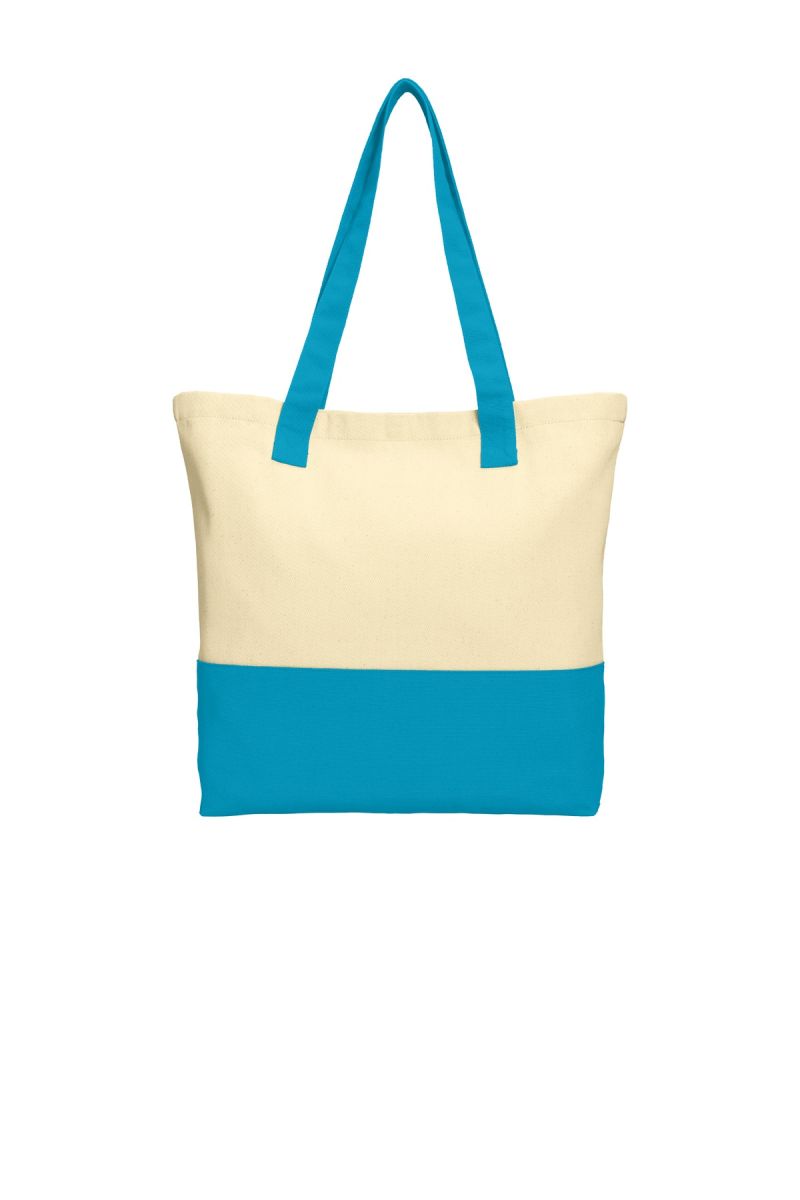 Port Authority ®  Colorblock Cotton Tote