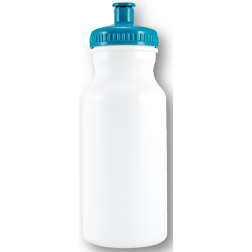 Bike Bottle USA Made 20 Oz Plastic Water Bottles Push Spout