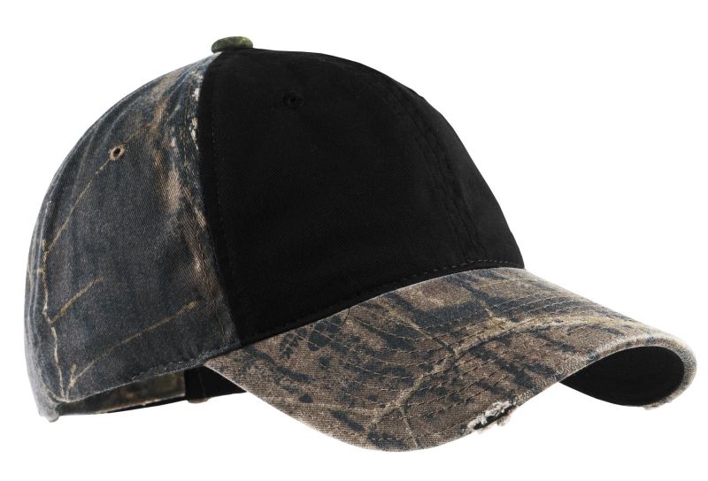  DISCONTINUED  Port Authority ®  Camo Cap with Contrast Front Panel