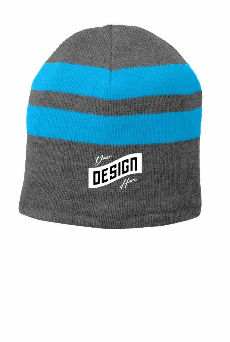 Port & Company ®  Fleece-Lined Striped Beanie Cap