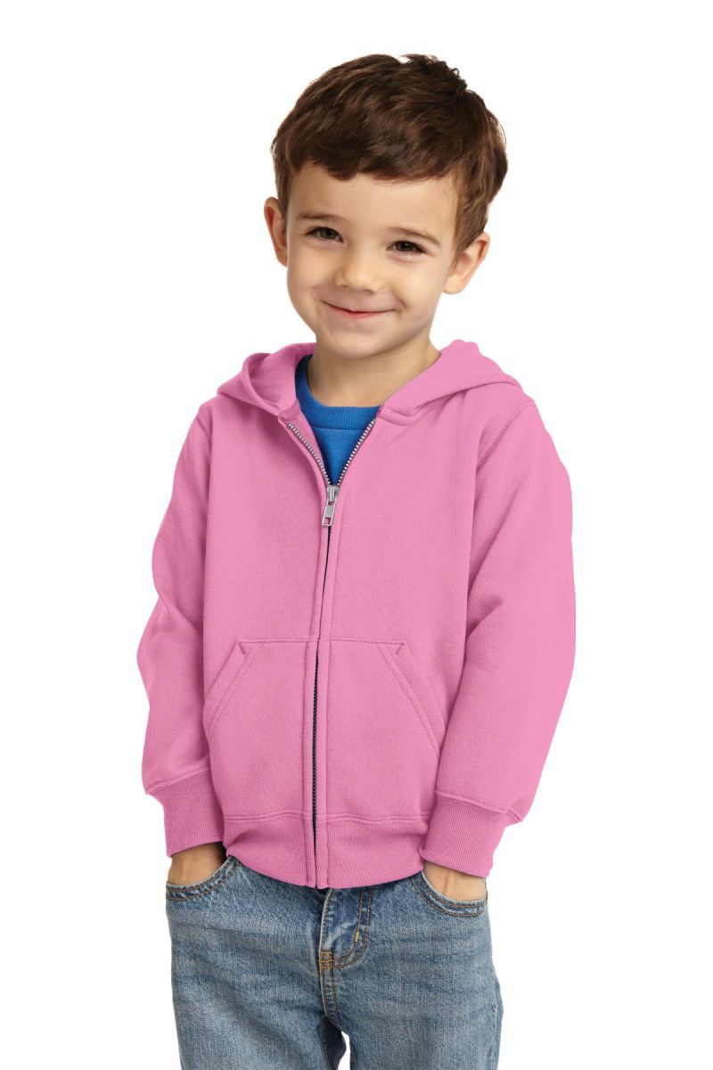Port & Co ™  Toddler Core Fleece Full-Zip Hooded Sweatshirt