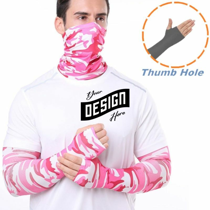 COMBO - Arm Sleeves & Neck Gaiter W/ Full Bleed Sublimation