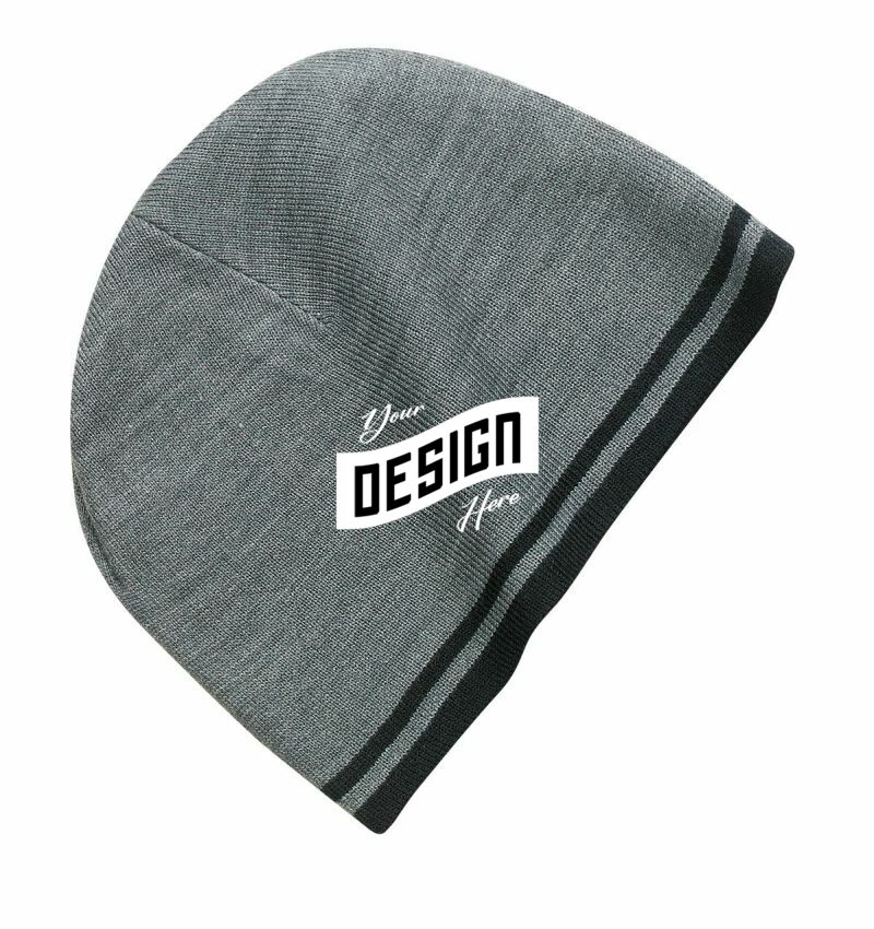Port & Company ®  Fine Knit Skull Cap with Stripes.   CP93