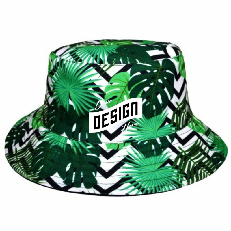 Sublimated Unstructured Bucket Hat W/ Imprint On Brim Inside