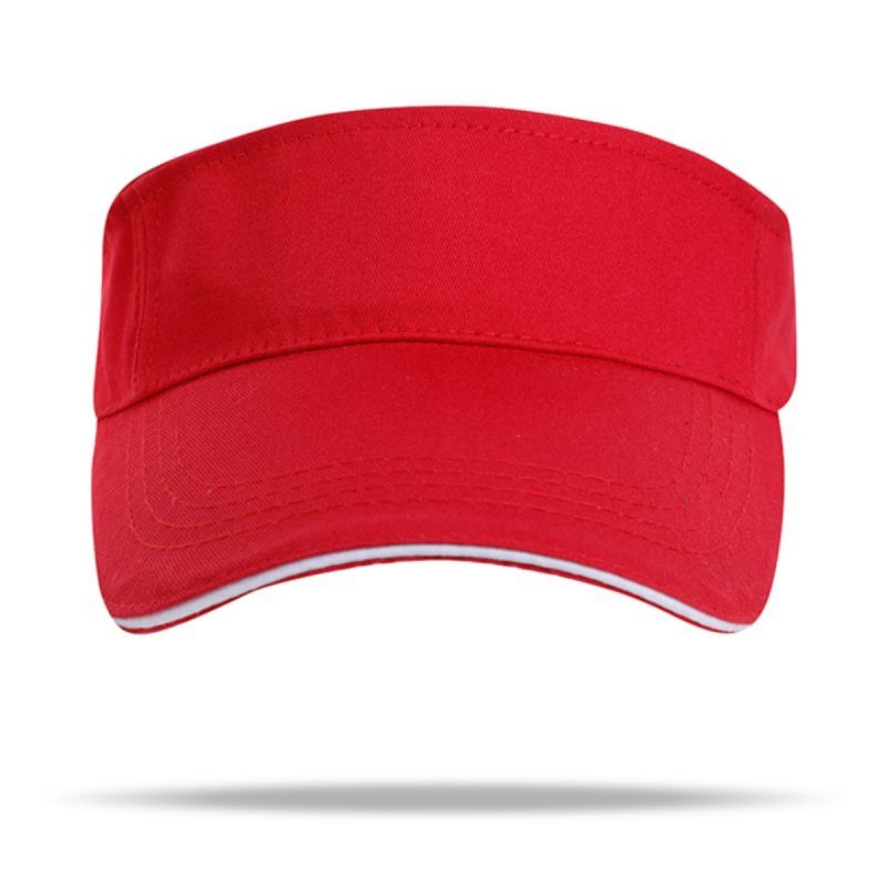 Twill Cotton Sun Visor W/ Sandwich Bill, Hook & Loop Closure