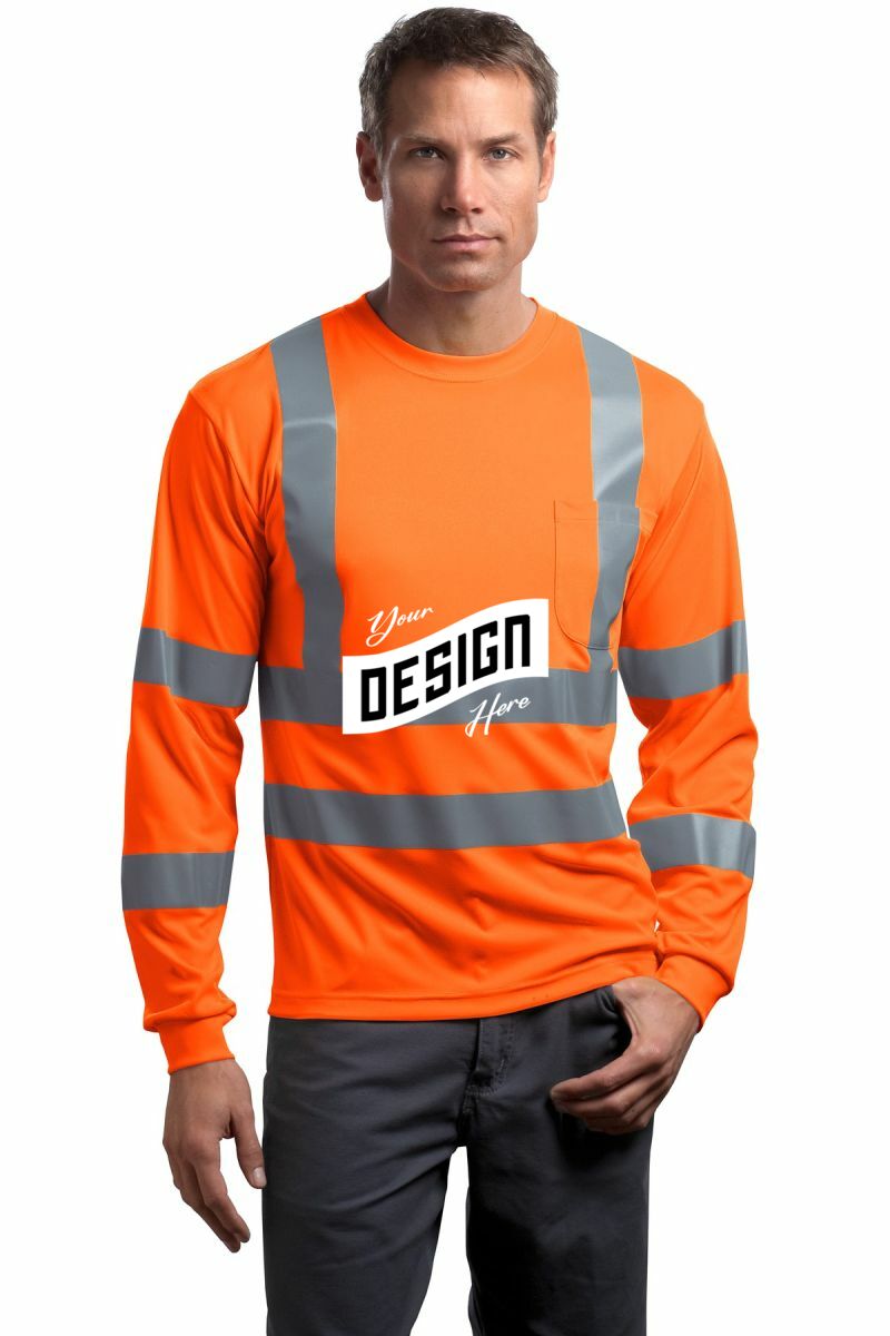 CornerStone ®  - ANSI 107 Class 3 Long Sleeve Snag-Resistant Reflective T-Shirt
