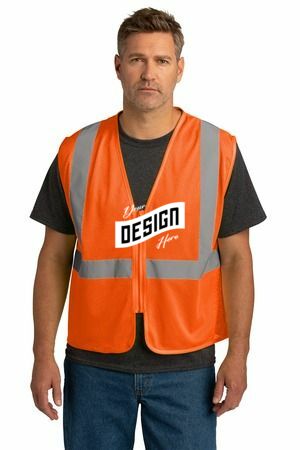 CornerStone  ®  ANSI 107 Class 2 Economy Mesh Zippered Vest