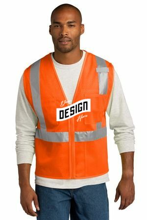 CornerStone  ®  ANSI 107 Class 2 Mesh Zippered Vest