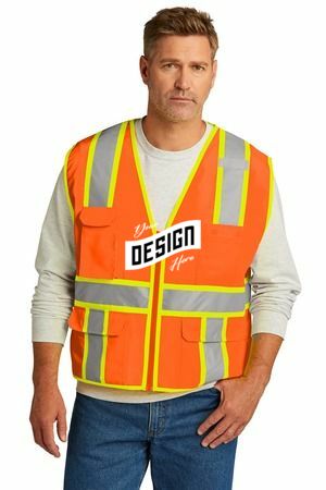 CornerStone  ®  ANSI 107 Class 2 Surveyor Zippered Two-Tone Vest