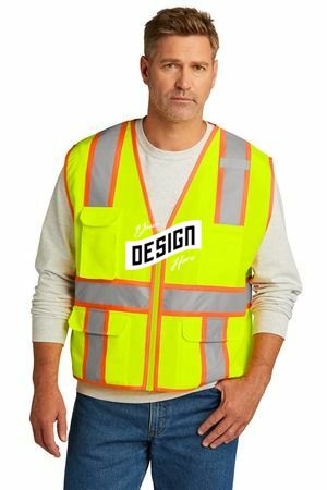CornerStone  ®  ANSI 107 Class 2 Surveyor Zippered Two-Tone Vest