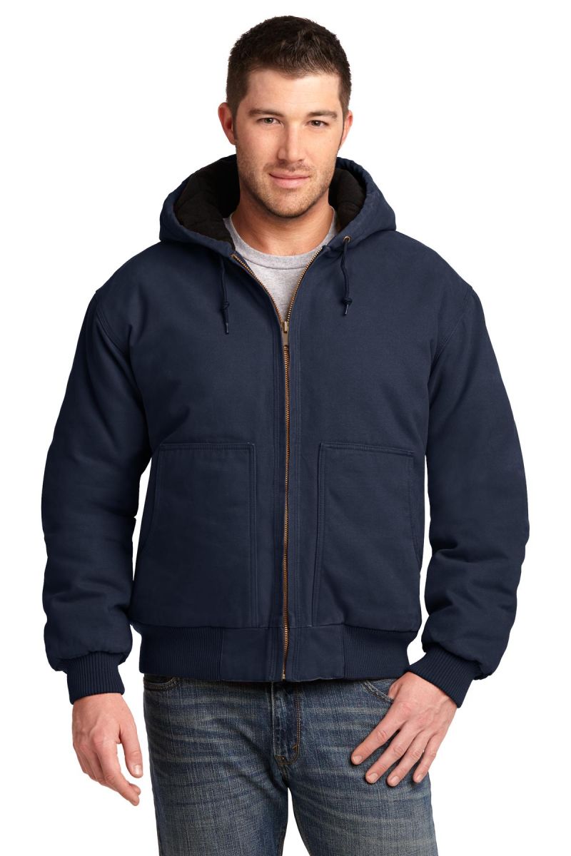 CornerStone ®  Washed Duck Cloth Insulated Hooded Work Jacket
