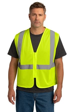 CornerStone  ®  ANSI 107 Class 2 Economy Mesh Zippered Vest