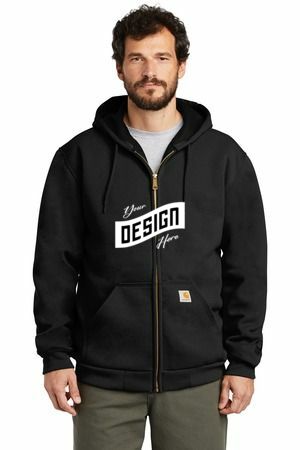  DISCONTINUED  Carhartt  ®  Rain Defender  ®  Rutland Thermal-Lined Hooded Zip-Front Sweatshirt