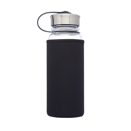 Kangaroo Glass Sports Bottles In Neoprene Pouch 25 Oz.