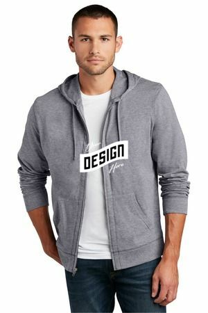 District ®  Jersey Full-Zip Hoodie