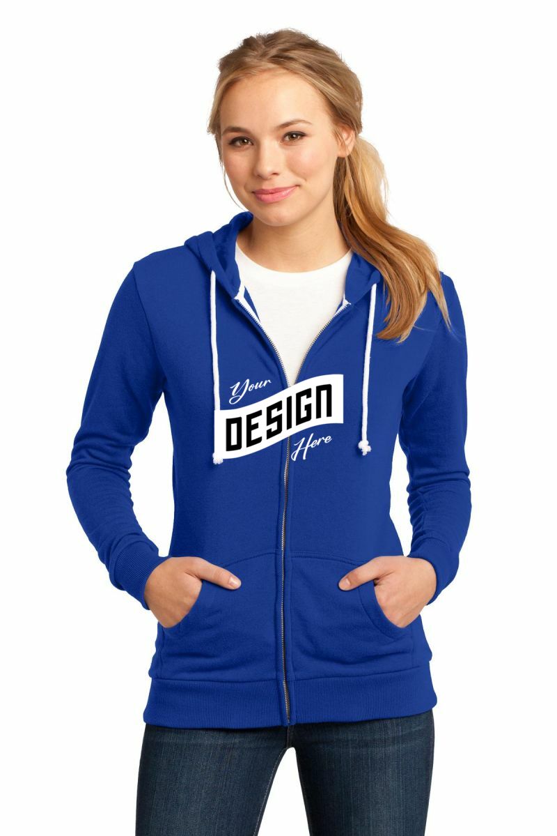  DISCONTINUED  District ®  - Juniors Core Fleece Full-Zip Hoodie DT290