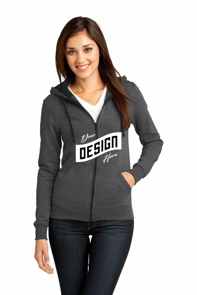  DISCONTINUED  District ®  - Juniors The Concert Fleece ®  Full-Zip Hoodie