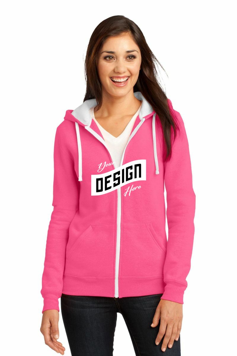  DISCONTINUED  District ®  - Juniors The Concert Fleece ®  Full-Zip Hoodie