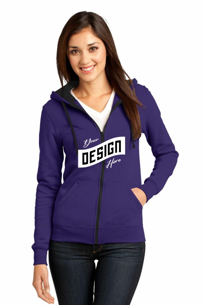  DISCONTINUED  District ®  - Juniors The Concert Fleece ®  Full-Zip Hoodie