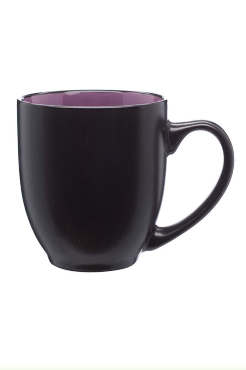 16 Oz. Bistro Ceramic Mug - Color Coded Coffee Mugs