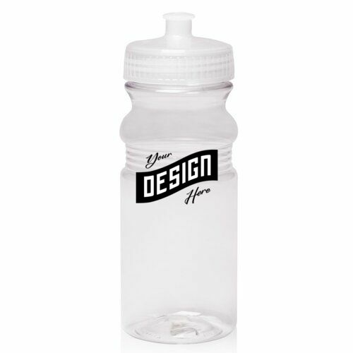 Translucent Bike Bottle 20 Oz. Push Capa