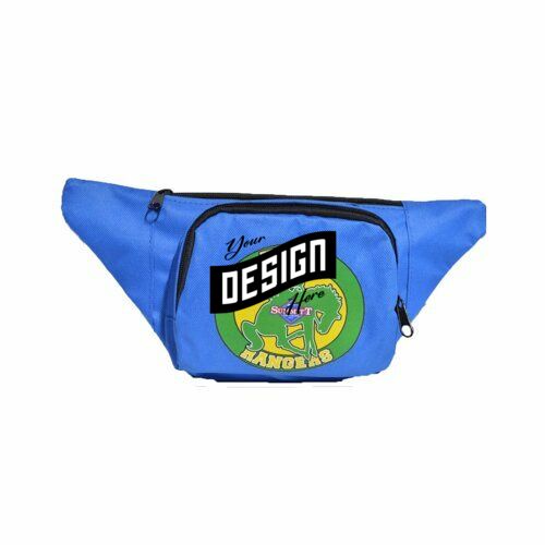 600D Polyester Fanny Packs W/ 4 Zipper