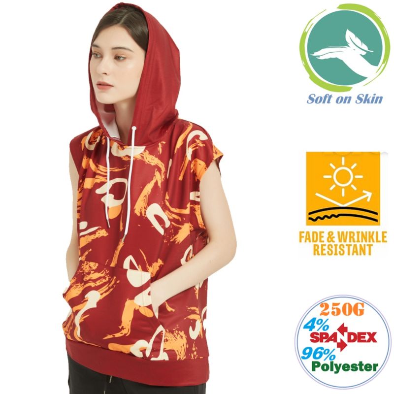 250G Fleece Unisex Sleeveless Pullover Hoodies