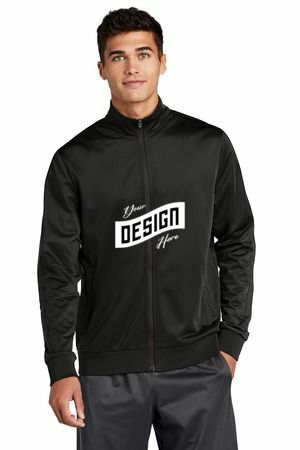 Sport-Tek ® Tricot Sleeve Stripe Track Jacket