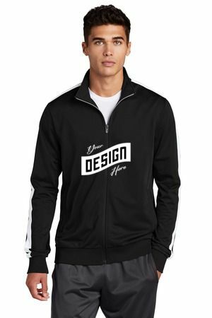 Sport-Tek ® Tricot Sleeve Stripe Track Jacket