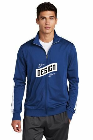 Sport-Tek ® Tricot Sleeve Stripe Track Jacket