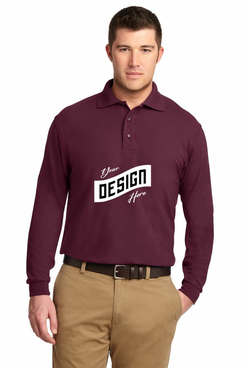 Port Authority ® Silk Touch Long Sleeve Polo