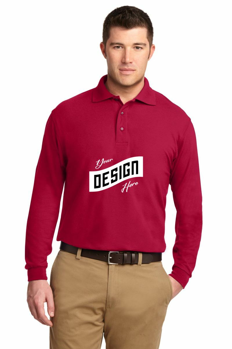 Port Authority ® Silk Touch Long Sleeve Polo