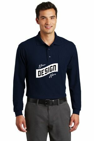 Port Authority ®  Long Sleeve Silk Touch™ Polo with Pocket
