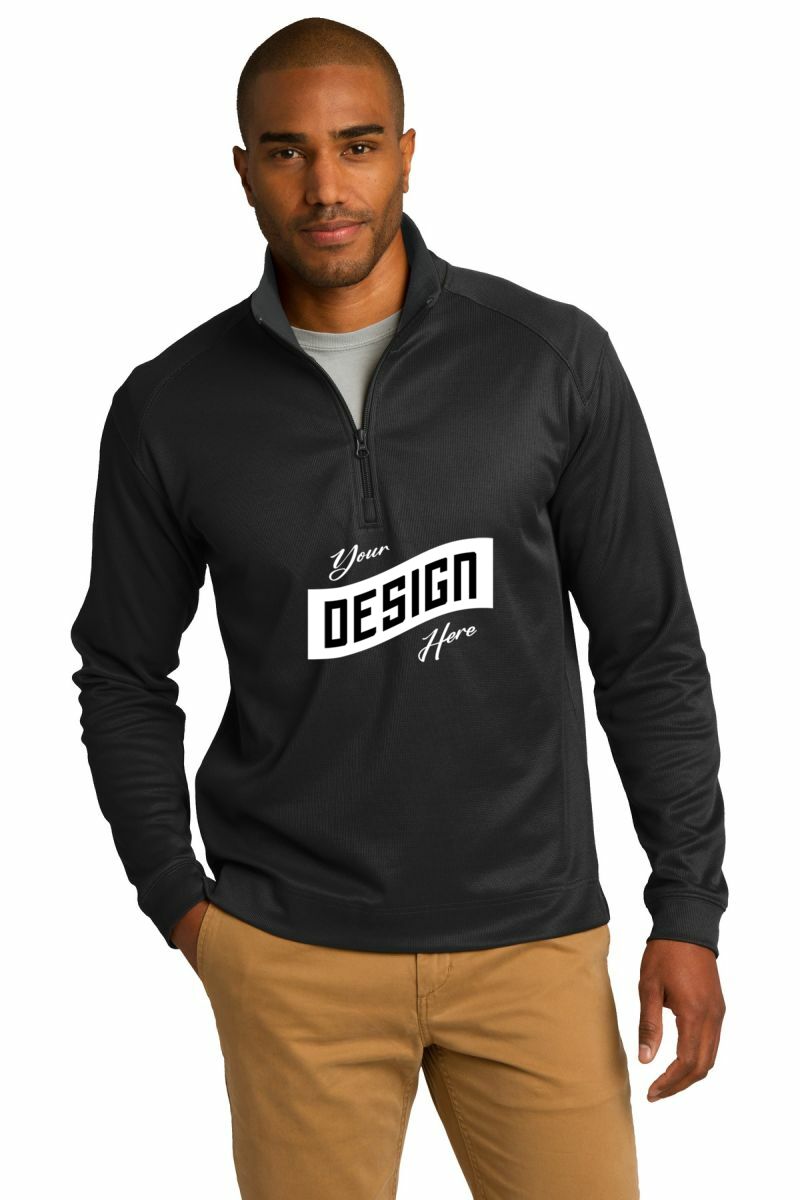 Port Authority ® Vertical Texture 1/4-Zip Pullover