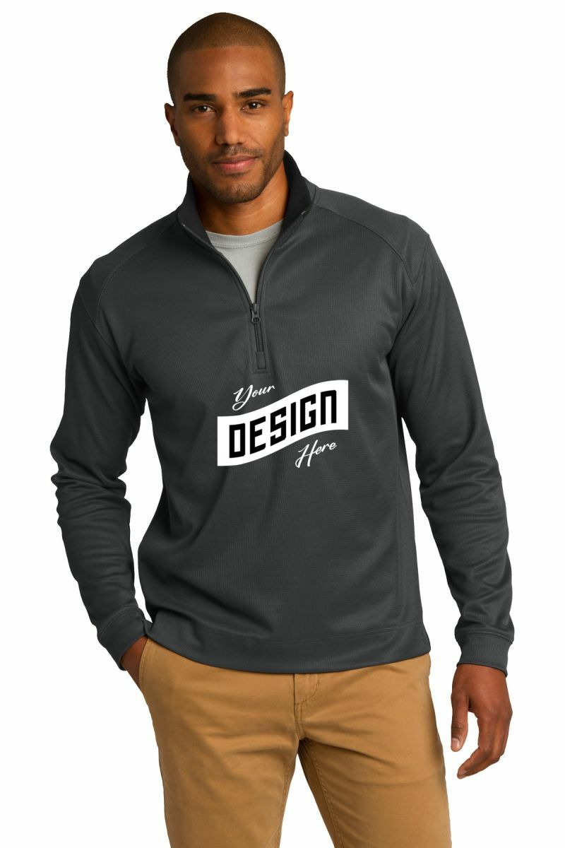 Port Authority ® Vertical Texture 1/4-Zip Pullover